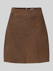 Spódnica skórzana z wszytym zamkiem błyskawicznym model RISE Marella brązowa EAN 2523406011200