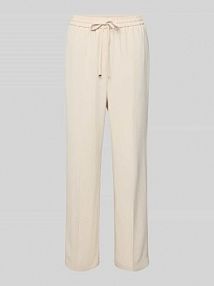 Spodnie materiałowe z prostą nogawką i tunelem model Cevil detail someday beżowe damskie EAN 10391812347340
