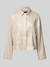 Żakiet lniany z nakładanymi, wpuszczanymi kieszeniami model Nania someday beżowy EAN 10397313029340