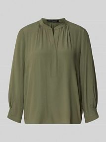 Bluzka z dodatkiem jedwabiu LUISA CERANO oliwkowa damska EAN 228585 2179