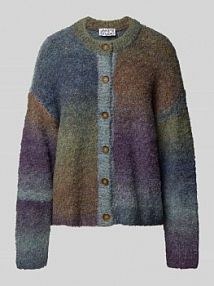 Kurtka z dzianiny z okrągłym dekoltem JAKE*S STUDIO WOMAN granatowa damska EAN 74968500435