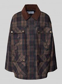 Kurtka z wykładanym kołnierzem i kieszeniami z patką JAKE*S STUDIO WOMAN granatowa damska EAN 74961700423