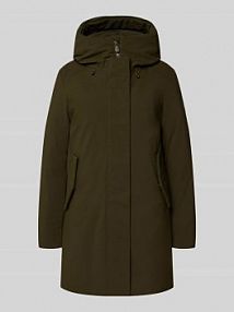 Parka ze stójką z podszewką model Nellie SAVE THE DUCK oliwkowa EAN P40987W SMEG21