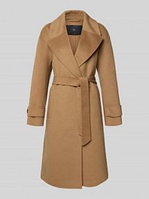 Płaszcz z mieszanki wełny WITHBLACK beżowy damski EAN WBLCERENA TAILORED WOOL W
