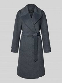 Płaszcz z połami WITHBLACK szary damski EAN WBLCERENA TAILORED WOOL W