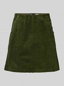 Spódnica mini o kroju regular fit z imitacji sztruksu model Focaro Ichi oliwkowa EAN 20124120