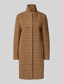 Płaszcz ze stójką ICONS Cinzia Rocca brązowy damski EAN UR-54-001