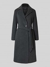 Płaszcz z domieszką kaszmiru ICONS Cinzia Rocca szary damski EAN UR-11-001