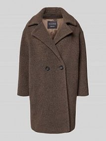 Płaszcz z połami ICONS Cinzia Rocca brązowy damski EAN ZR-03-001