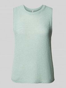 Bezrękawnik o kroju regular fit ze zrolowanym brzegiem model SUNNY Only damska EAN 15350925