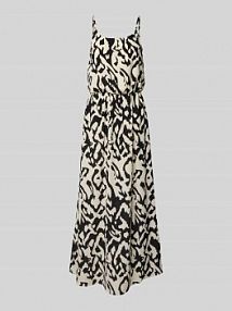 Długa sukienka taliowana ze wzorem na całej powierzchni model WINNER Only czarna EAN 15177381