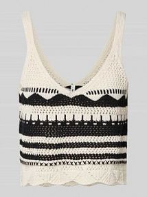 Top o kroju regular fit z dzianiny z mieszanki bawełny model MERIDA Only czarny damski EAN 15344404