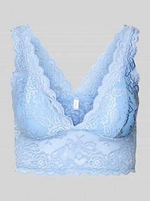 Biustonosz typu bralette z koronki model CHLOE Only niebieski EAN 15107599