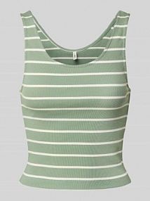 Top o kroju slim fit z prążkowaniem model NESSA Only damski EAN 15293804