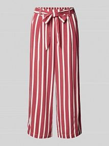 Kuloty o kroju regular fit z wiązanym paskiem model PRIME Only czerwone EAN 15356723