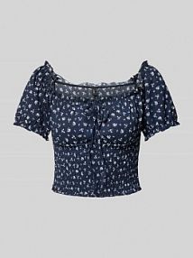 Top na ramiączkach o kroju regular fit ze wzorem na całej powierzchni model HILLARY Only granatowy damski EAN 15357646