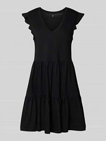 Sukienka midi taliowana z czystej bawełny model MAY Only czarna EAN 15226992