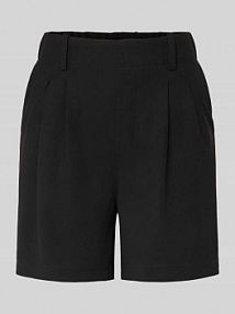 Szorty o kroju regular fit z fakturą wafla model CHRISTINA Only czarne damskie EAN 15349785