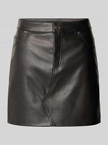 Spódnica mini z imitacji skóry model KATE Noisy May czarna EAN 27034748