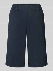 Bermudy z elastycznym pasem model Pia TONI granatowe damskie EAN 1818-23
