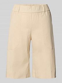 Bermudy z elastycznym pasem model Pia TONI beżowe damskie EAN 1818-23