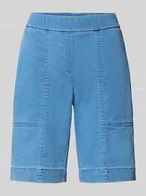 Bermudy z elastycznym pasem model Sue TONI niebieskie damskie EAN 1805-93