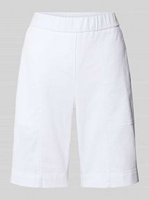 Bermudy z elastycznym pasem model Sue TONI białe damskie EAN 1805-93