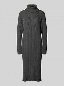 Sukienka z dzianiny z golfem model MAVI YAS szara EAN 26028660