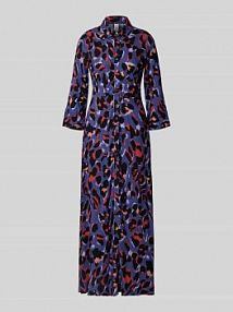 Długa sukienka z listwą guzikową model SAVANNA YAS szara EAN 26022663