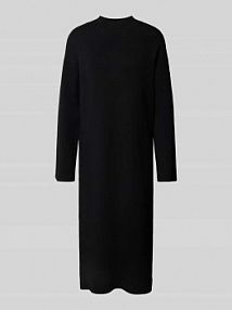 Sukienka midi z prążkowaną stójką model ELMA YAS czarna EAN 26039193