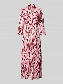 Długa sukienka z listwą guzikową model SAVANNA YAS czerwona EAN 26022663