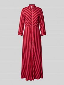 Długa sukienka z listwą guzikową model SAVANNA YAS różowa EAN 26022663