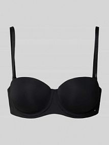 Biustonosz z fiszbinami Tommy Hilfiger czarny EAN UW0UW06049