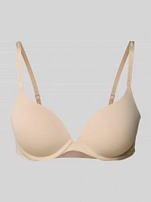 Biustonosz z fiszbinami Tommy Hilfiger beżowy EAN UW0UW06045