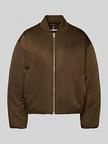 Bomberka o kroju regular fit z tunelem na dole Tommy Hilfiger brązowa EAN WW0WW46624