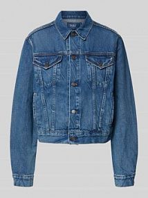 Kurtka jeansowa z kieszeniami na piersi Polo Ralph Lauren niebieska damska EAN 211969408