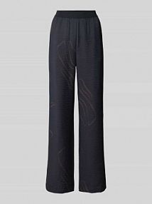 Spodnie z mieszanki wiskozy z elastycznym pasem model Cevil nature someday niebieskie damskie EAN 10048313140354