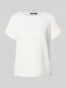 Bluzka z dzianiny z krótkim rękawem model Kanandi detail someday biała damska EAN 10413012250100