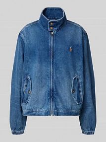 Kurtka jeansowa z wyhaftowanym logo Polo Ralph Lauren niebieska damska EAN 211971227
