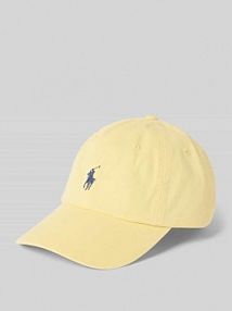 Czapka z daszkiem z wyhaftowanym logo Polo Ralph Lauren żółta damska EAN 211912843