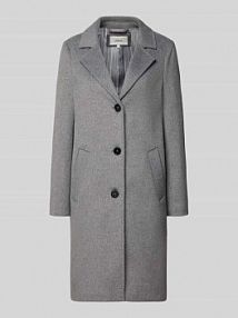Płaszcz o kroju regular fit z dodatkiem wełny s.Oliver RED LABEL szary damski EAN 2172919