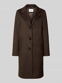 Płaszcz o kroju regular fit z dodatkiem wełny s.Oliver RED LABEL brązowy damski EAN 2172919