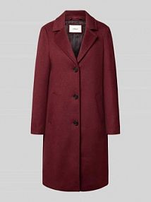 Płaszcz o kroju regular fit z dodatkiem wełny s.Oliver RED LABEL czerwony damski EAN 2172919