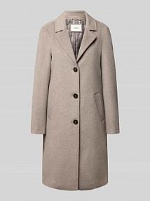 Płaszcz o kroju regular fit z dodatkiem wełny s.Oliver RED LABEL szary damski EAN 2172919