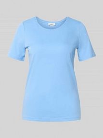 T-shirt o kroju regular fit z czystej bawełny s.Oliver RED LABEL niebieski damski EAN 2167902