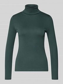 Bluzka z długim rękawem z czystej bawełny s.Oliver RED LABEL zielony damski EAN 2170936