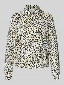 Bluzka koszulowa o kroju regular fit z mieszanki bawełny s.Oliver RED LABEL biała damska EAN 2170933