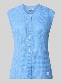 Bezrękawnik o kroju regular fit z dodatkiem wełny z alpaki s.Oliver RED LABEL niebieska damska EAN 2168710