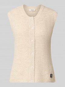 Bezrękawnik o kroju regular fit z dodatkiem wełny z alpaki s.Oliver RED LABEL beżowa damska EAN 2168710