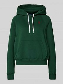Bluza o kroju regular fit z kapturem i wyhaftowanym logo Polo Ralph Lauren zielona damska EAN 211971698
